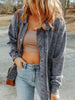 Everything I Need - Vintage Washed Flap Pocket Button Shacket