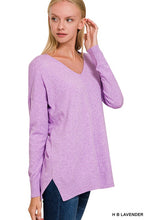 Making Plans - Lavender Front Seam Sweater