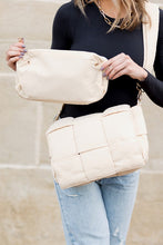 Foldover Puffer Crossbody Almond