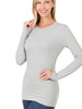 It's Your Chance - Lt Gray Brushed Microfiber Long Sleeve Round Neck Tee