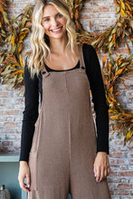 Own the Moment Chestnut Ribbed Overall