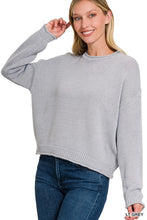 Look and See - Gray Round Neck Sweater