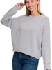 Look and See - Gray Round Neck Sweater