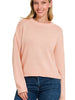 Look and See - Peach Round Neck Sweater