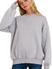 Belong With Me - Sleet Acid Wash Oversized Pullover