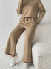 On Your Time - Khaki 2pc Textured Slouchy Outfit