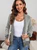 Need You Now Gray Chunky Waffle Knit Cardigan