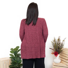 Let's Get Going - Red Wine Solid Cardigan