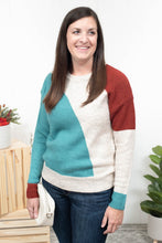 Seeing Clearly - Colorblock Ribbed Trim Sweater