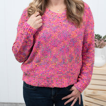 Loud and Clear - Colorful Knitted V Neck Sweater