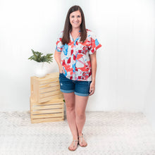 Take Your Chance - Floral V-Neck Blouse