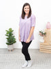 Wait and See - Lavender Oversized Top
