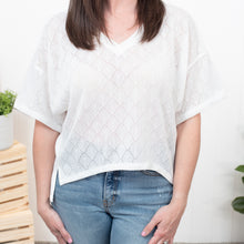 Get Caught Up - VNeck Knitted Flowy Blouse