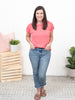Couldn't Be Better - Watermelon Ribbed Knit Top