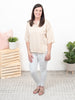 Made For You - Knit Solid Loose Fit Collared Blouse Sweater