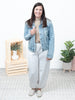 In The Clouds - Light Blue Cotton Denim Jacket