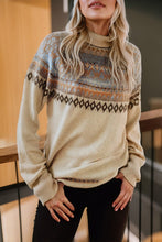 Until Further Notice - Geometric Pattern Pullover Sweater