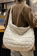 Out the Door - Quilted Zipper Large Shoulder Bag