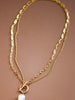 Layered Drop Chain Necklace
