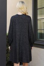 Your Decisions - Black Puff Long Sleeve Hacci Dress