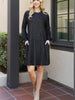 Your Decisions - Black Puff Long Sleeve Hacci Dress