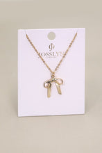 Gold Bow Pendant Necklace
