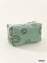 Smiley Face Corduroy Pouch
