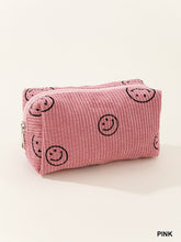Smiley Face Corduroy Pouch