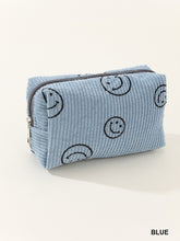 Smiley Face Corduroy Pouch
