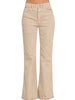 Going For It Ash Mocha Frayed Hem Pants