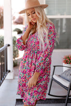 A Little Sweetness - Floral Puffy Sleeve Dress