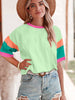 Loved By All Stitching Sleeve Top