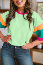 Loved By All Stitching Sleeve Top