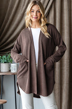 The Next Chapter Brown Ribbed Cardigan
