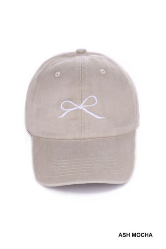 Coquette Ribbon Cotton Cap