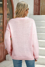 Retro Charm Flower Knit Sweater