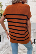 Everybody Knows - Striped Crew Neck Short Sleeve Sweater