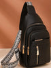 Black Crossbody Sling Chest Bag