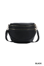 Something To Tell - Black Vegan Leather Crossbody Sling Chest Bum Bag