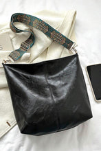 Every Situation - Black Retro Vegan Leather Crossbody Shoulder Bag