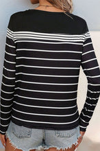 Black White Striped Long Sleeve