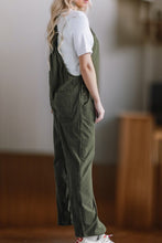 Ready For It - Green Pocketed Loose Fit Corduroy Overalls