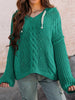 Just a Feeling Green Hooded Sweater