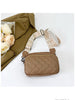 Ash Mocha Quilted Crossbody