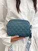 Titanium Quilted Crossbody