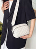 Ivory Quilted Crossbody