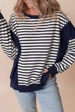Made For You Stripe Patchwork Sweatshirt