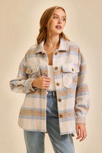 Better Than Yesterday Blue Plaid Shacket