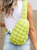 Citrine Quilted Puffer Sling Bag