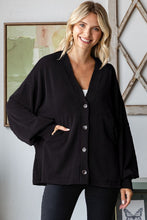 The Next Chapter Black Ribbed Cardigan